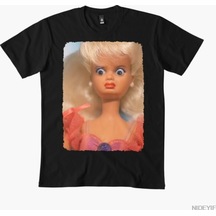 Flood Of Style İğrenç Bebek Yüzü Meme T-shirt Erkekler Kadınlar Için % 100% Pamuk T Shirt Kısa Kollu Üstler Siyah
