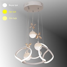 Tt307-3tpl-by Helezon Modeli Mat Beyaz 3 Toplu 3 Renk Modüllü Led Beyaz