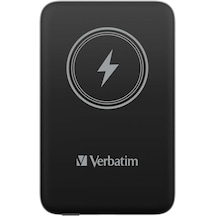 Verbatim MCP-10BK 10000 mAh USB-C 15 WManyetik Wireless Powerbank Siyah