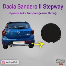 Dacia Sandero Iı Stepway 2017 Uyumlu Arka Tampon Çekme Kapağı