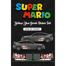 Super Marıo Yılbaşı Yan Gövde Sticker Seti Çift - 850203171