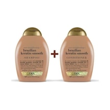 OGX Düzleştirici Brazilian Keratin Smooth Sülfatsız Şampuan+Bakım Kremi 2 x 385 ML