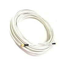 15 Metre Rg6/u4 Full Hd 3d 4k Anten Tv Çanak Uydu Lnb Kablosu Gold Uçlu F Konnektör Takılı Hazır