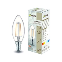 2 Adet Orbus Bc3 4w Clear Ampul Sarı Işık E14 400lm