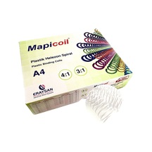 Mapicoil 3:1 Plastik Helezon Spiral 22mm Beyaz 50 Ad. 36 Lop
