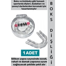 Boksdişliği Kolay Şekil Alır Diş Dudak Çene Darbe Koruma Esnek Silikon Şeffaf Kickboks Boks Dişliği