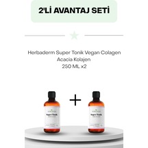 Herbaderm Super Tonik Vegan Colagen Acacia Kolajen 250 Ml İkili Set