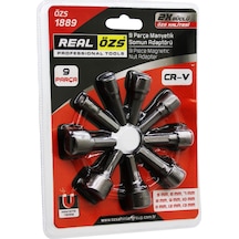 9 Parça - 5-13 Mm Manyetik Somun Sökme - Çatı Adaptörü Timya/go1395 201880