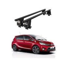 Royal Toyota Verso 2009-2018 Uyumlu Siyah Kilitli Ara Atkı Port Bagaj Tavan Barı