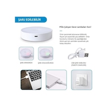L02 2 Renkli Usb Şarjlı Mıknatıslı Hareket Sensörlü Gece Lambası, Koridor, Dolap İçi Aydınlatma Diğer