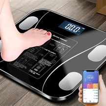 Yağ Ölçer Fonksiyonlu Dijital Baskül Elektronik Tartı Akıllı Bluetooth Lcd Dijital Ekran Ev Vücut Go-53-vice 05566