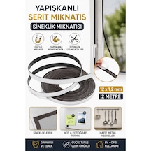 Yapışkanlı Şerit Mıknatıs Sineklik Mıknatısı 12x1,2 Mm 2 Metre Güçlü Magnet