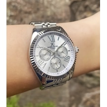 Daniel Klein Dke.1.10847-1 Exclusive Tüm Fonksiyonlar Aktif 3 Atm Suya Dayanıklı Metalik Renk Kadın Kol Saati Metalik