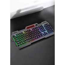 Rgb Işıklı Q Klavye Ve Mouse Seti Usb Girişli