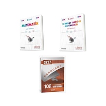 2027 Limit 8. Sınıf Matematik + İnkılap Tarihi Ve Atatürkçülük T C Soru + Anla Kazan Paragraf Deneme 3'lü Set