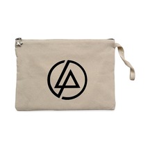 Linkin Park Classic Logo Krem Clutch Astarlı Cüzdan / El Çantası Krem