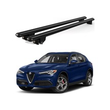Kanca Alfa Romeo Stelvio 2017 Ve Sonrası Uyumlu Siyah Kilitli Ara Atkı 120cm Port Bagaj Tavan Barı