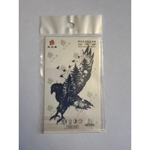 Kartal Minimal Yarı Kalıcı Hayalet Geçici Dövme Yapıştırma Dövme