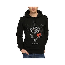 Bant Giyim - Death Note Ryuk Siyah Kapşonlu Erkek Sweatshirt