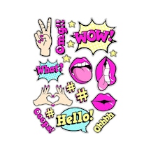 Popüler Kültür Kız Sticker Set 1