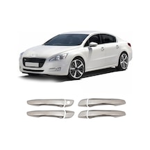 Peugeot 508 Uyumlu 2010 Ve Üzeri Krom Kapı Kolu 4 Kapı Paslanmaz Çelik