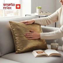Smarto Relax Luxe Altın Dekoratif Dolgolu Kırlent 45 X 45 Cm Gold