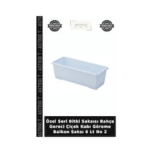 Özel Seri Bitki Saksısı Bahçe Gereci Çiçek Kabı Göreme Balkon Saksı 6 Lt No 2