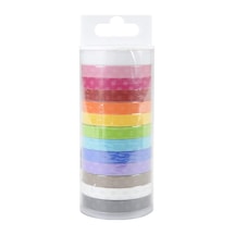 Doodlebug 4802 Monokromatik Washi Bant 12 Paket , 8 Mm X 12 Yd Diğer