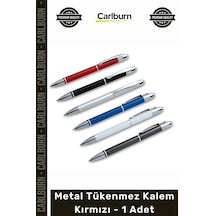 Özel Üretim Promosyon Logolu Şık Kurumsal Hediye Tasarım Lüks Kalite Metal Tükenmez Kalem Kırmızı -