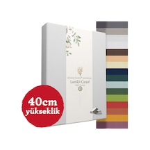 Home Premium Lastikli Çarşaf Yüksek Yataklara Özel 40cm Yükseklik Penye %100 Pamuk 150gr/m2 Oeko Tex Açık Gri