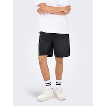 Only & Sons Onsedge Black 2047 Taı Dnm Shorts Noos Erkek Siyah Şort - 22032047