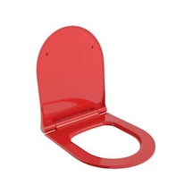 Bocchi - Pure Slim Yavaş Kapanır Duroplast Klozet Kapağı Parlak Kırmızı - A0339-019 Diğer
