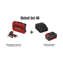 Einhell Set-48 Einhell Professional Tp-jst 18/135 Li Bl S-f Akülü Dekupaj Testere+einhell 18v 4,0 Ah Pxc Starter Kit, Akü & Şarj Cihazı