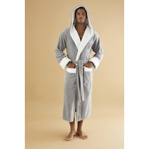 National 77 Nakış Triga Bukle Bambu Cotton Erkek Bornoz Gri National 77 Nakış Triga Bukle Bambu Cotton Erkek Bornoz Gri