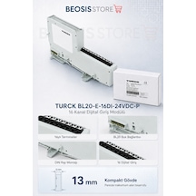 Turck Bl20-e-16dı-24vdc-p 16 Kanal Dijital Giriş Modülü