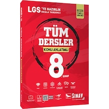 Sınav 8. Sınıf Tüm Dersler Konu Anlatımlı -  Sınav Dergisi Yayınları