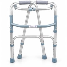 Katlanabilir Walker Yürüteç Ayarlanabilir Yükseklik 73-87 Cm Alüminyum Gövde 180 Kg Taşıma Kapasitesi