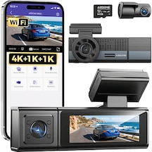 Azdome M500 4k 3 Kameralı Araç İçi Kamera