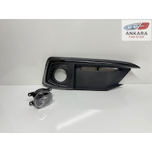 Honda Civic Fc5 2019-2021 Makyajlı Kasa Sis Lamba Ve Kapak Takımı Ön Sağ Siyah Tip Kapak + Ledli Sağ Ön Sis
