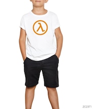 Half Life Logo Beyaz Çocuk Tişört