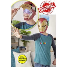 Iron Man Işıklı Flip Up Mask Brown - Elektronik Maske