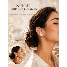 Küpeli Kablosuz Bluetooth Kulaklık Uzun Süreli Şarj Özellikli - Lisinya Çok Renkli