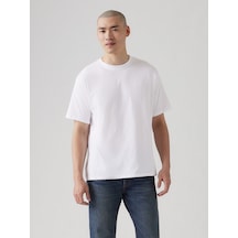 Levi's Erkek Vintage Tee Bisiklet Yaka Beyaz T-shirt - A0637-0000 Beyaz