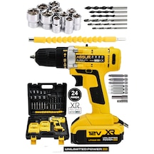 Assur ASR035 12 V 1.5 AH Şarjlı Matkap Vidalama Sarı