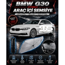 Bmw G30 Araç Ön Cam Güneşliği Katlanabilir Şemsiye Oto Güneşlik Uv Korumalı Gölgelik Araba Oto Şemsiyesi