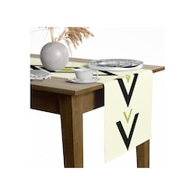 Geometrik Desen Runner Renkli Baskılı Masa Sunum Runner 40x154 Çok Renkli