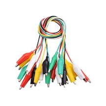 6 Mm Çift Uçlu Küçük Boy Timsah Ağızlı Krokodil Kablo 23-27 Mm 45 Cm - 10 Adet