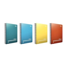 Gıpta Fresco A4 Spiralli Pp Kapak Defter 60 Yaprak Kareli 4'lü