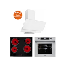 Eminçelik Ve Afm Tech VC640 + FM7701+ FM3301 Loft Elektrikli Vitro. Dijital Ankastre Set