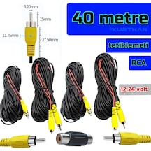 40 Metre Araç Kamerası Video Kablosu Tetiklemeli Rca Soket